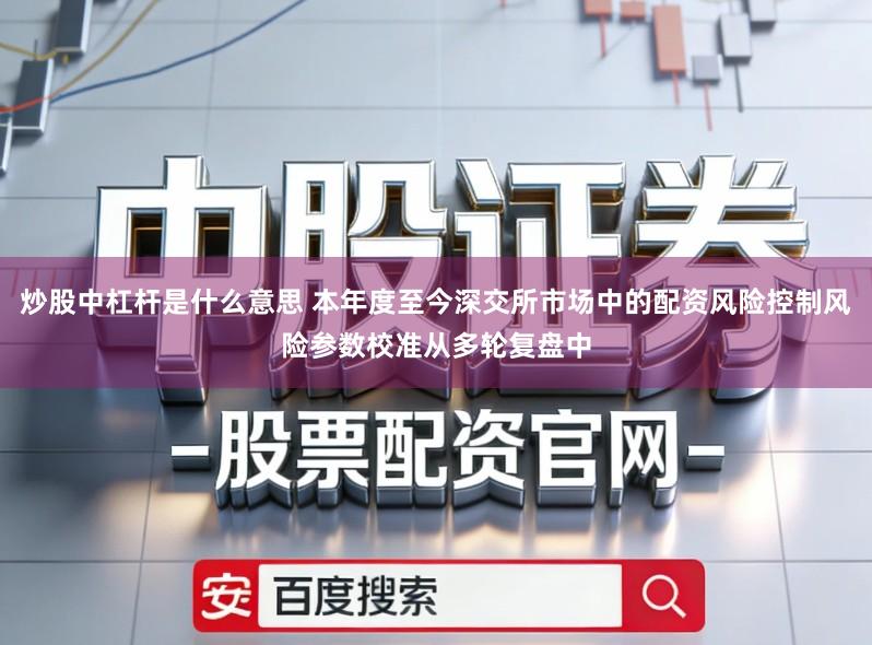 炒股中杠杆是什么意思 本年度至今深交所市场中的配资风险控制风险参数校准从多轮复盘中