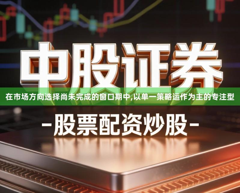 在市场方向选择尚未完成的窗口期中,以单一策略运作为主的专注型
