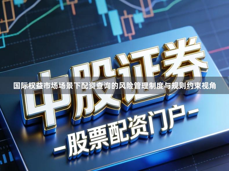 国际权益市场场景下配资查询的风险管理制度与规则约束视角